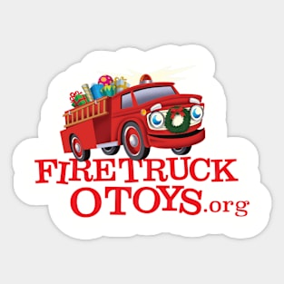 Fire Truck O' Toys Full Color Sticker